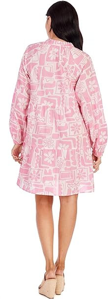 Vicky Pink Tunic Dress