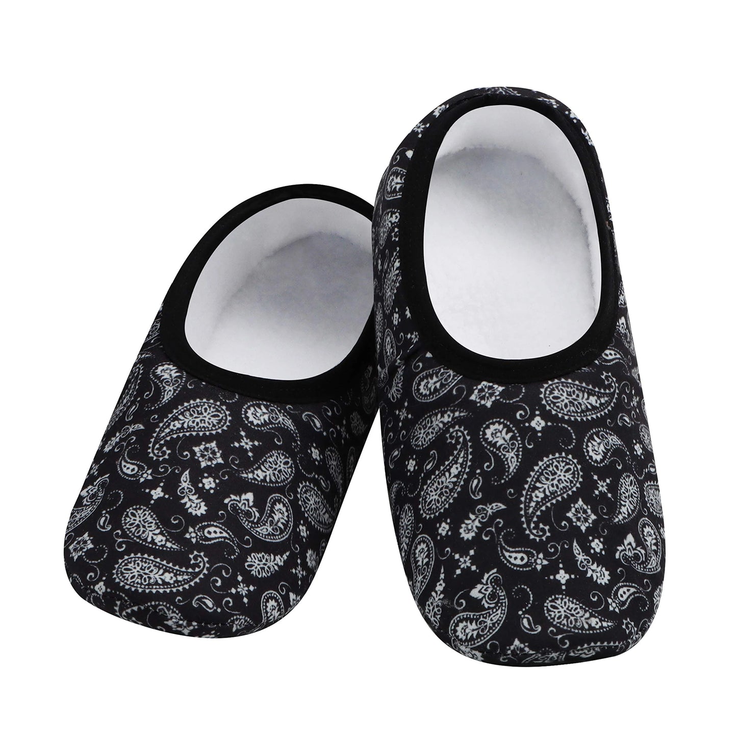 Womens Black Bandana Plush Skinnies