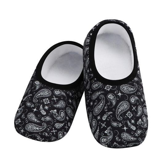 Womens Black Bandana Plush Skinnies