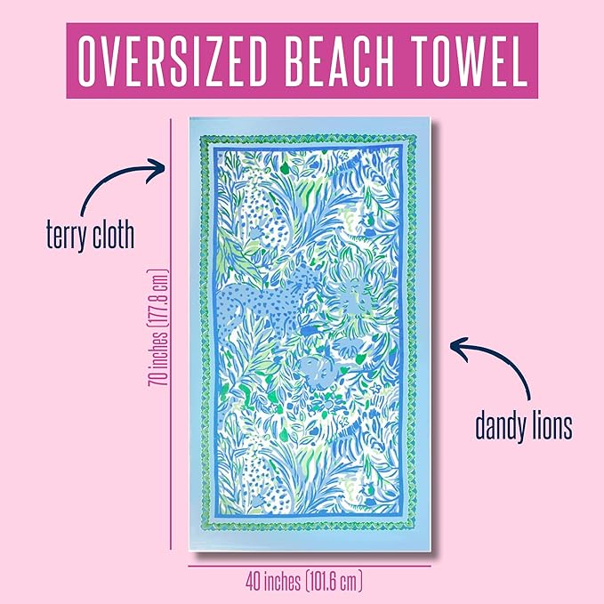 Beach Towel, Dandy Lions