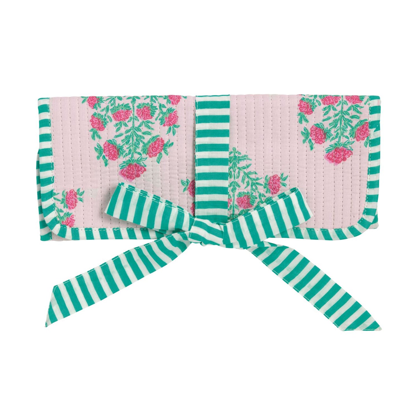Block Print Jewelry Roll