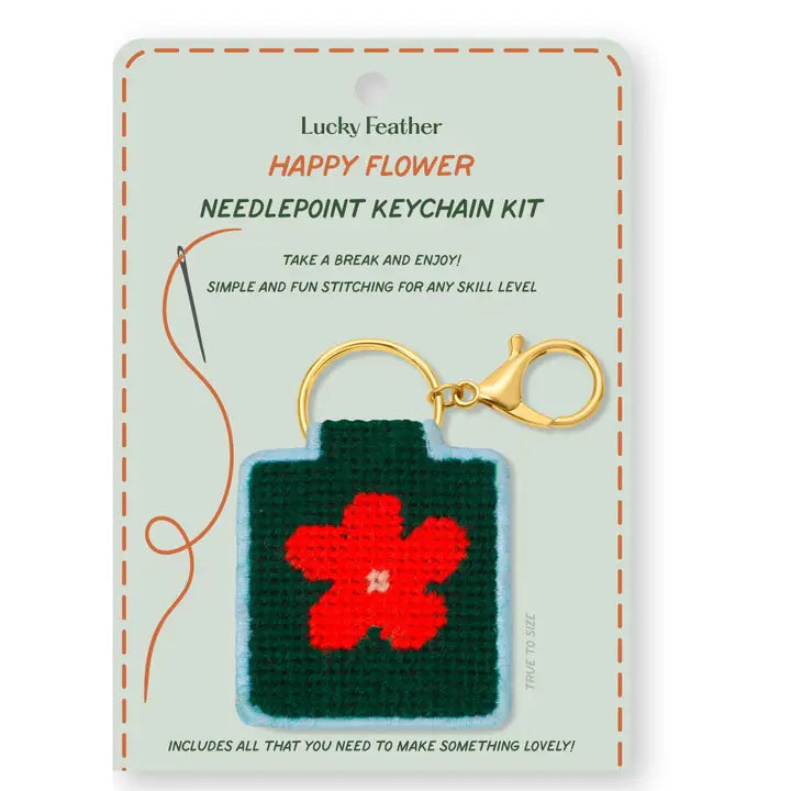 Needlepoint Keychain Kit - Heart