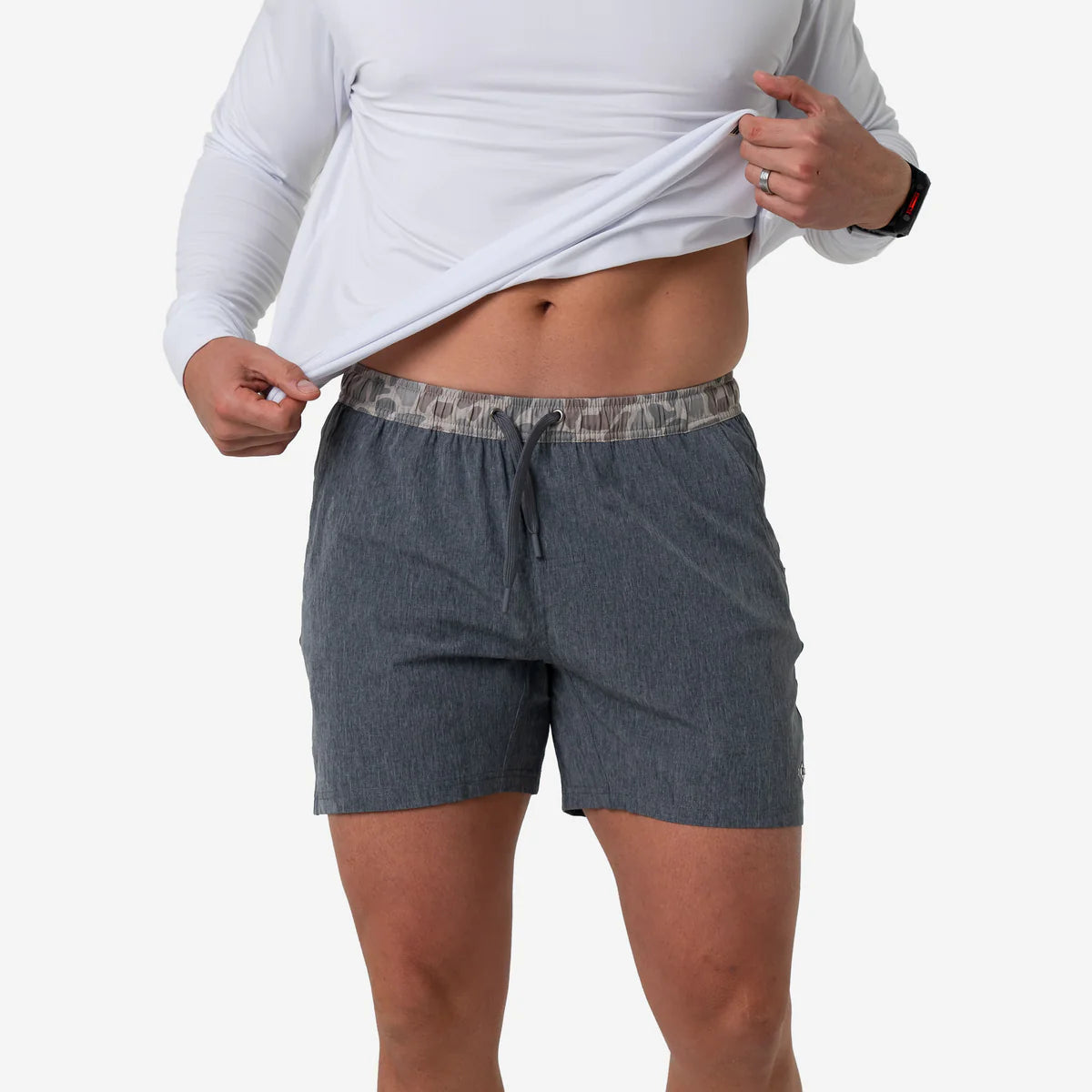 Athletic Short Grizzly Grey- Classic Deer Camo Liner
