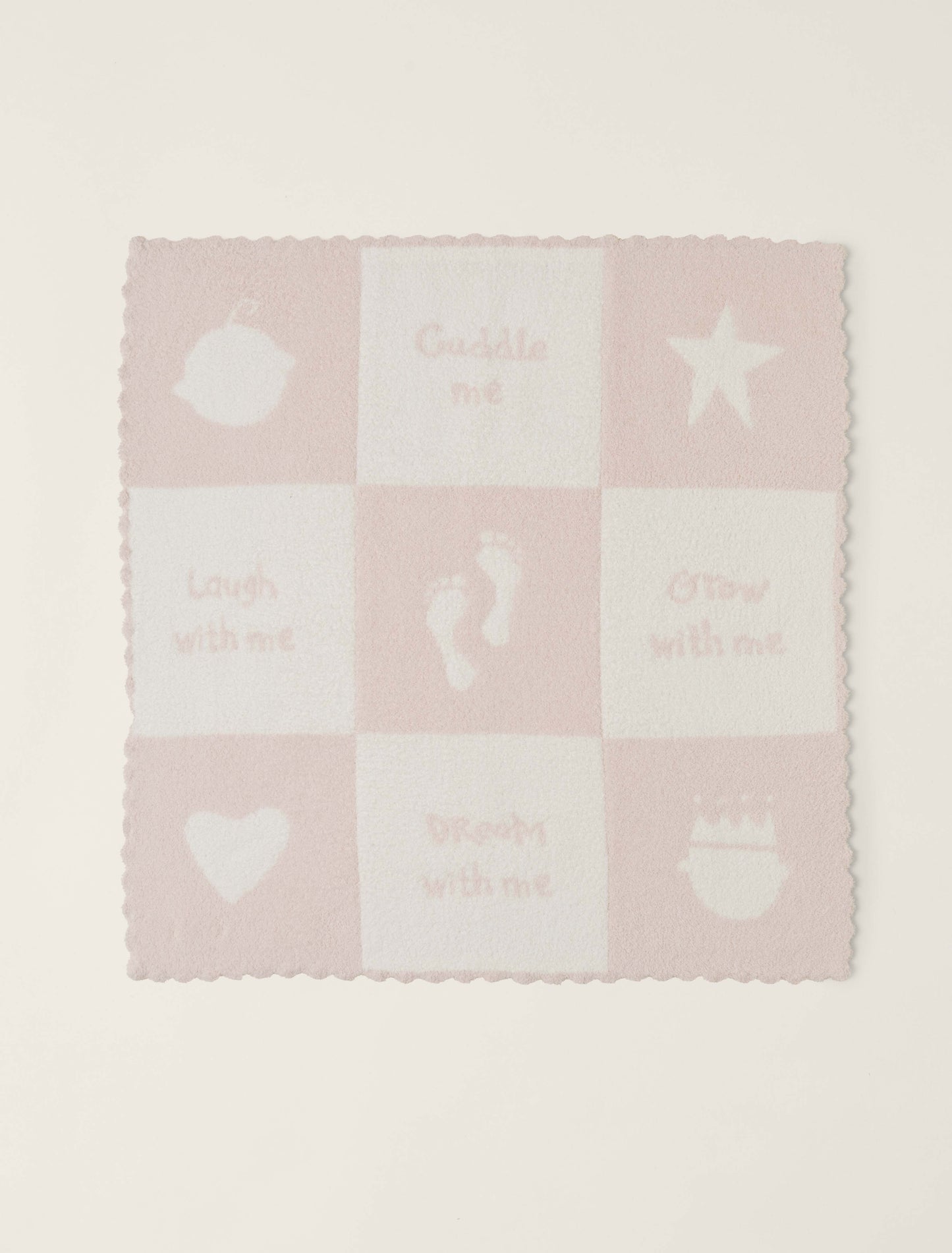 CozyChic Cuddle Receiving Baby Blanket - Pink/Pearl