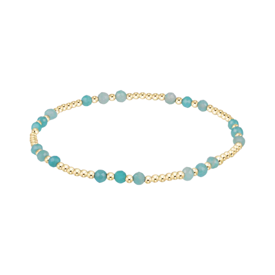 Joy Gemstone 3mm Bracelet - Amazonite