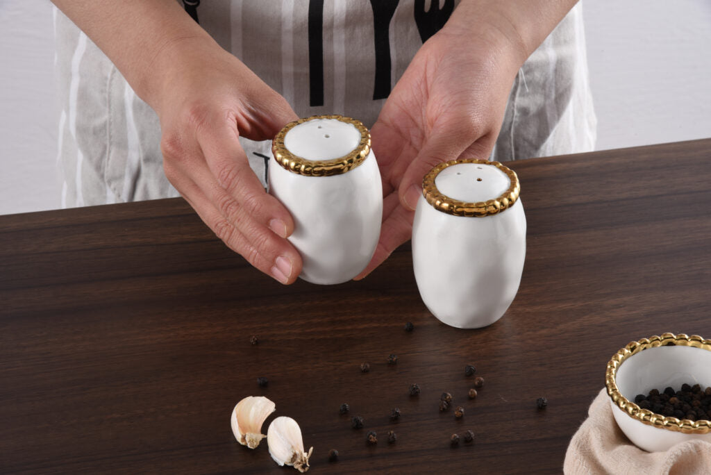 Salt & Pepper Shakers - Golden Salerno