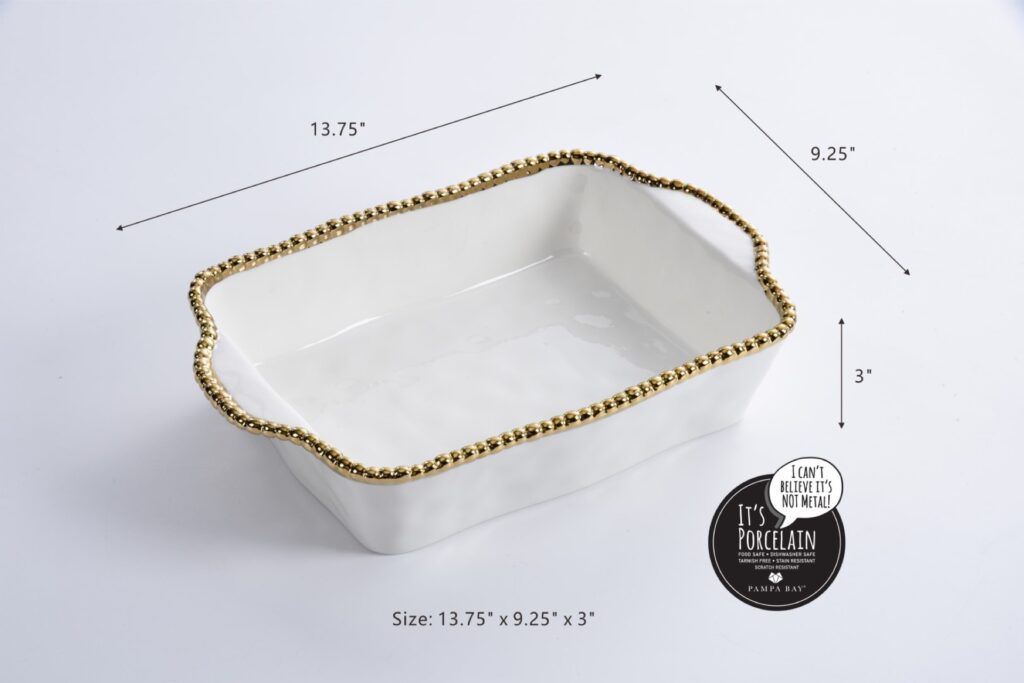 Rectangular Baking Dish - Golden Salerno