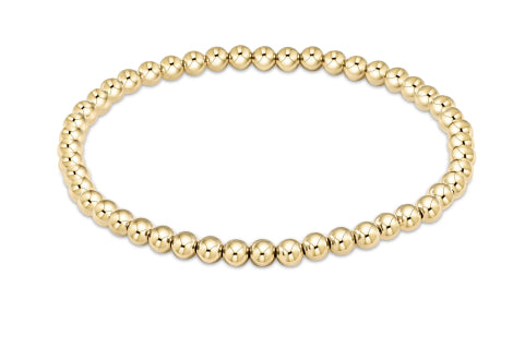 Classic Gold 4mm Bead Bracelet