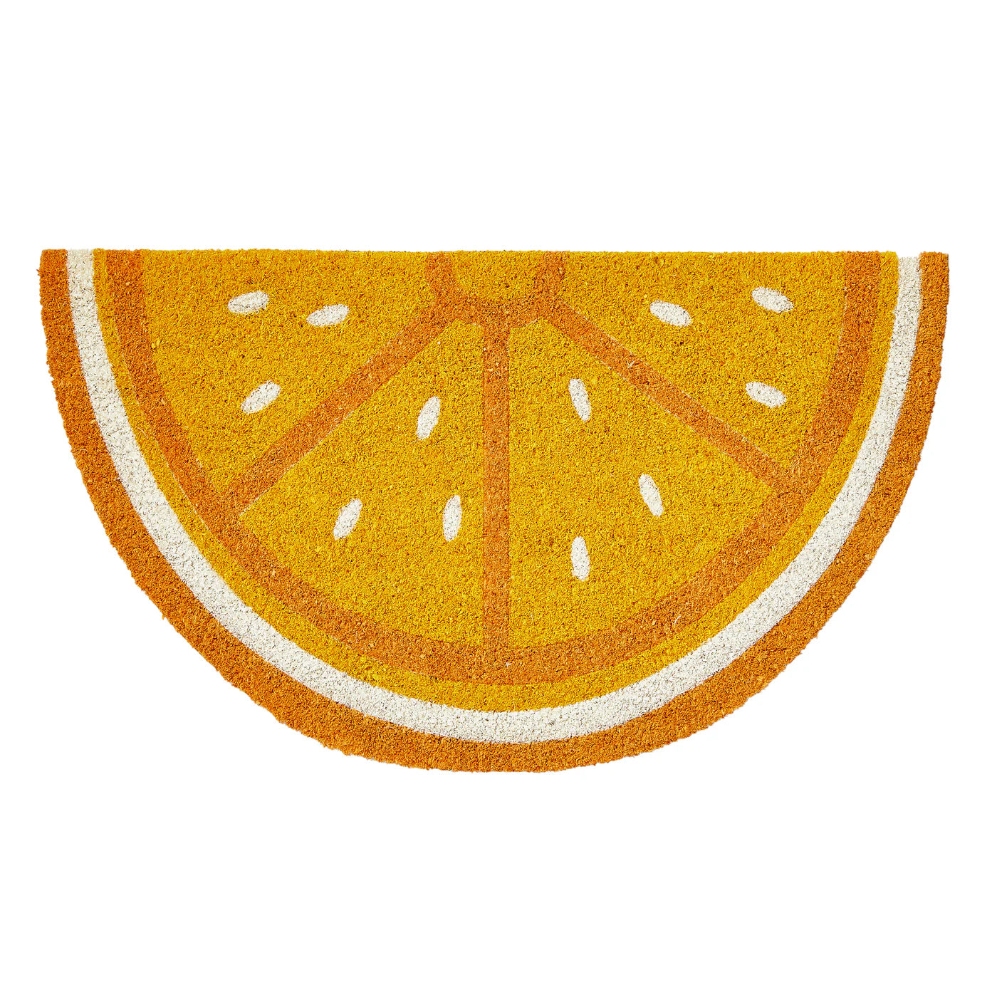 Citrus Slice Non-Slip Coir Mat