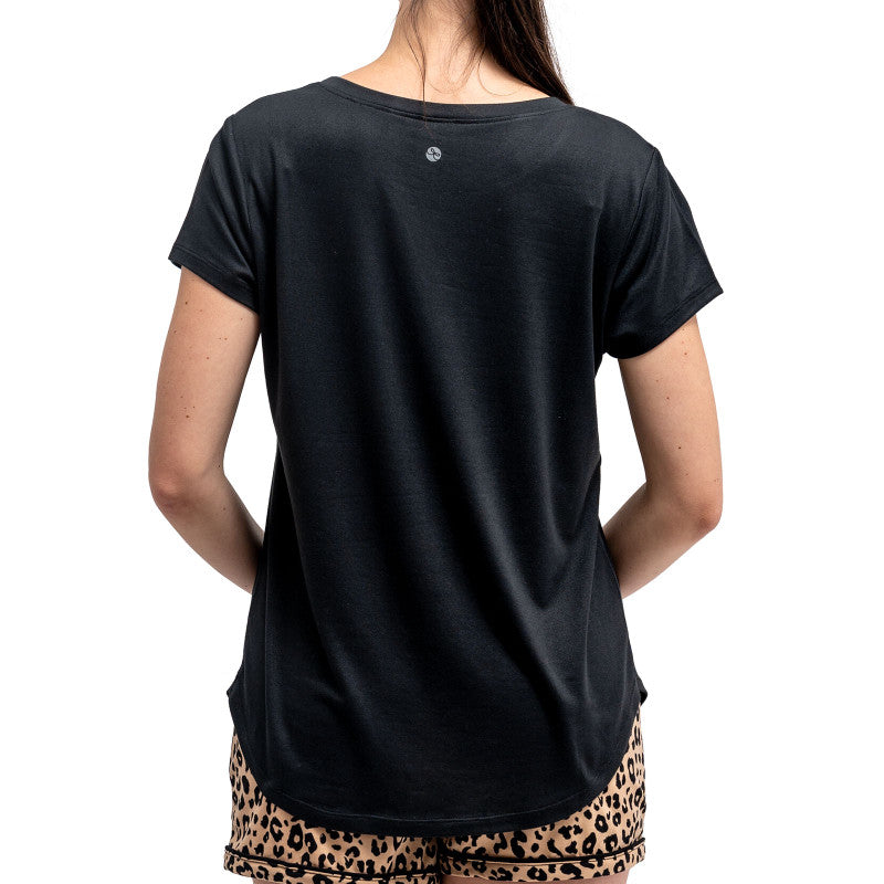 Dream Tee Black Loungewear Top