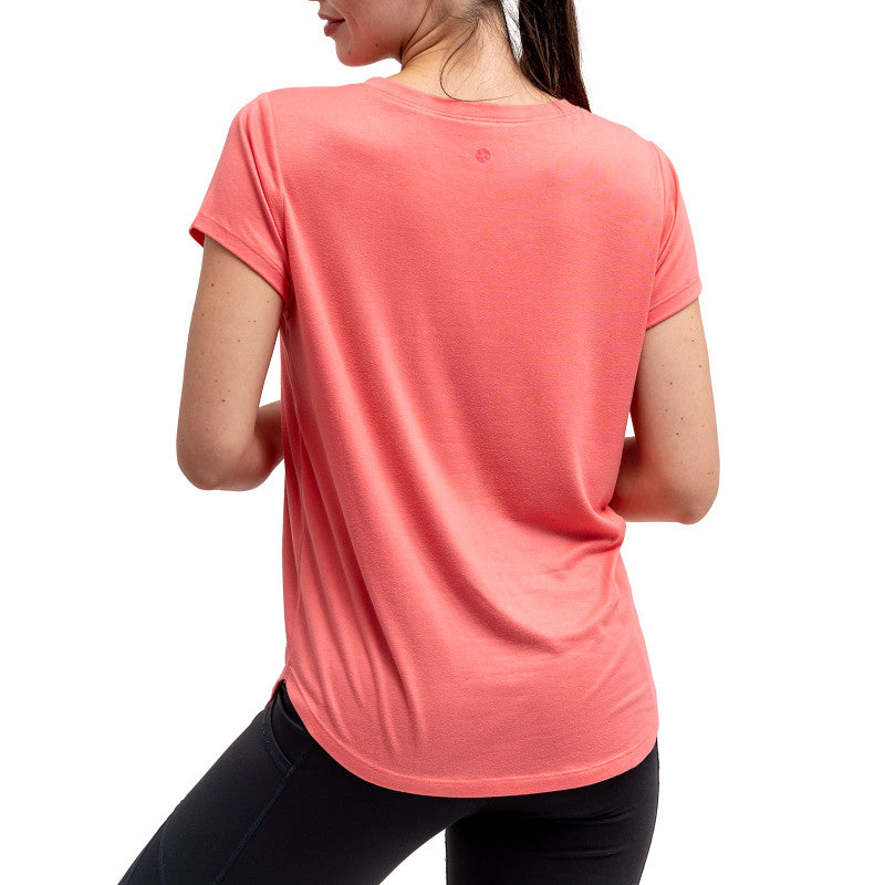 Dream Tee Coral Loungewear Top