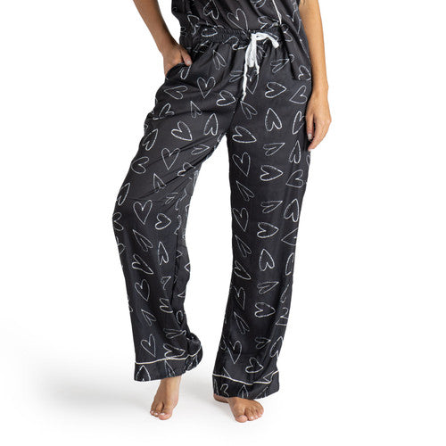 I Love Sleep Satin Pajama Pants