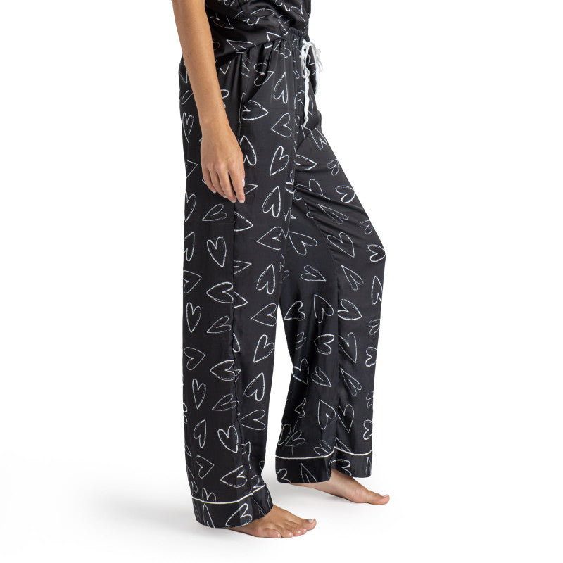 I Love Sleep Satin Pajama Pants