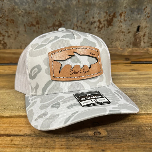 Blizzard Duck Camo White Hook Cutout Patch