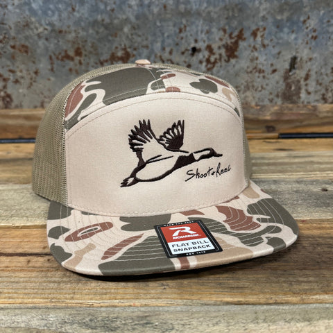 Marsh Duck Camo Loden Mallard Outline Emrboidery