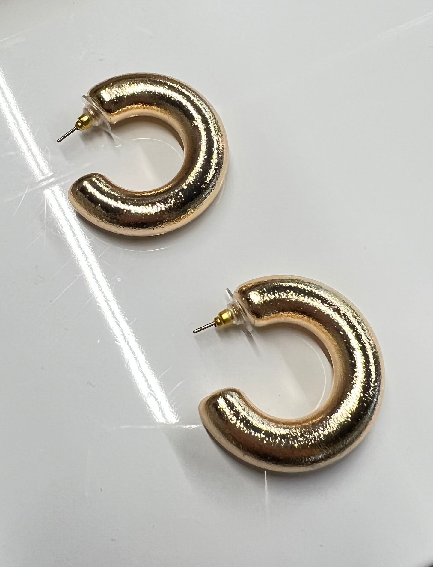 Emerson Hoop Earring Shiny Gold