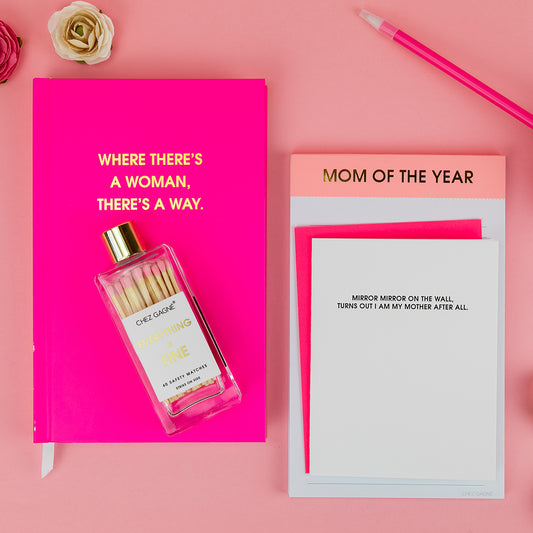 Where There's A Woman There's A Way Pink Journal