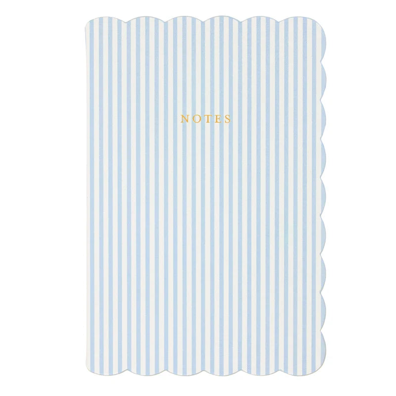Laura Ashley Heirloom Cottage Striped Scalloped Journal