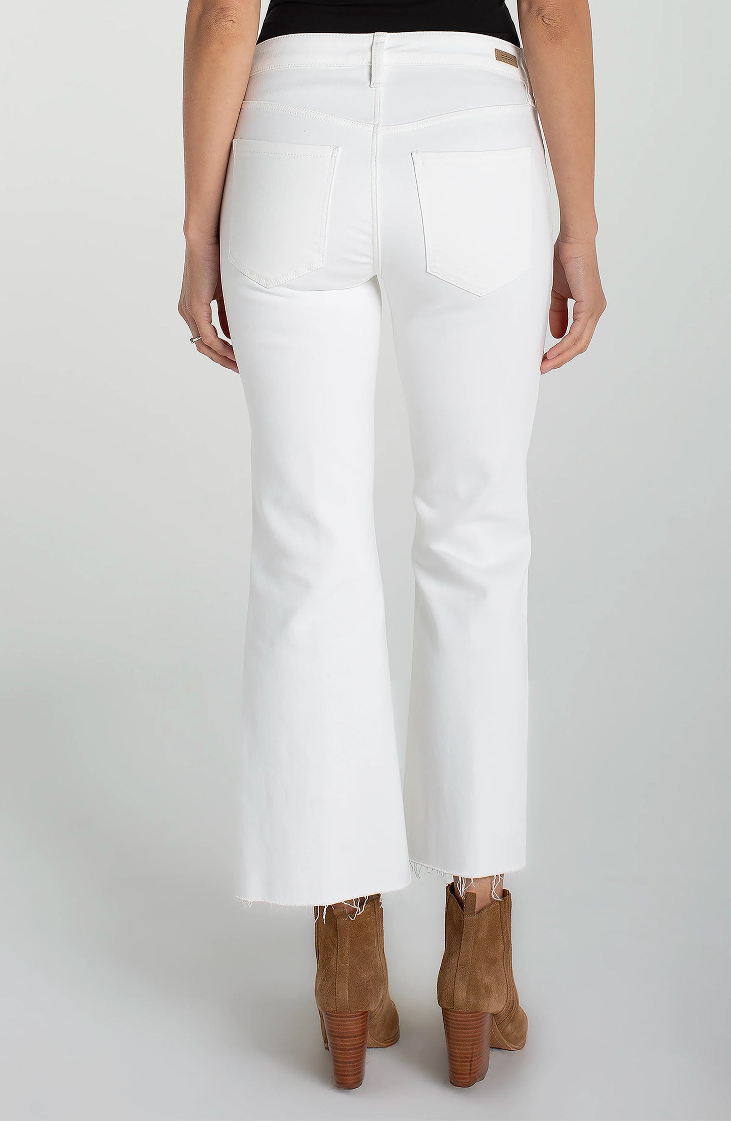 Hannah Crop Flare With Twisted Slit