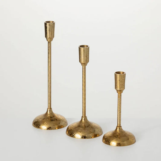 Brushed Gold Taper Holders
