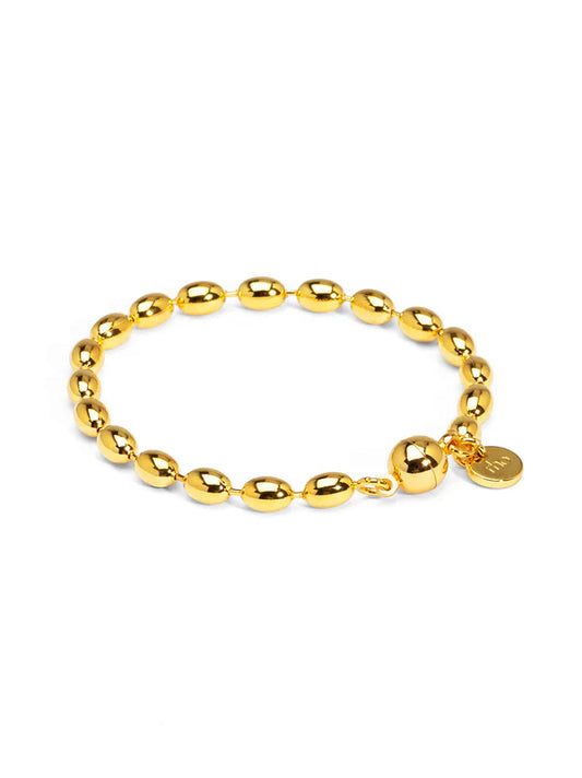 Metal Beaded  Magnetic Closure Bracelet