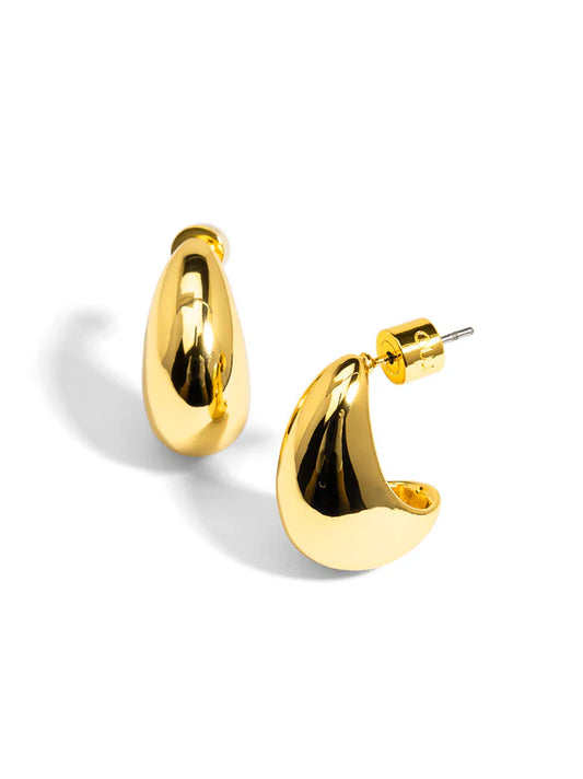 Cresent Shaped Stud Earring