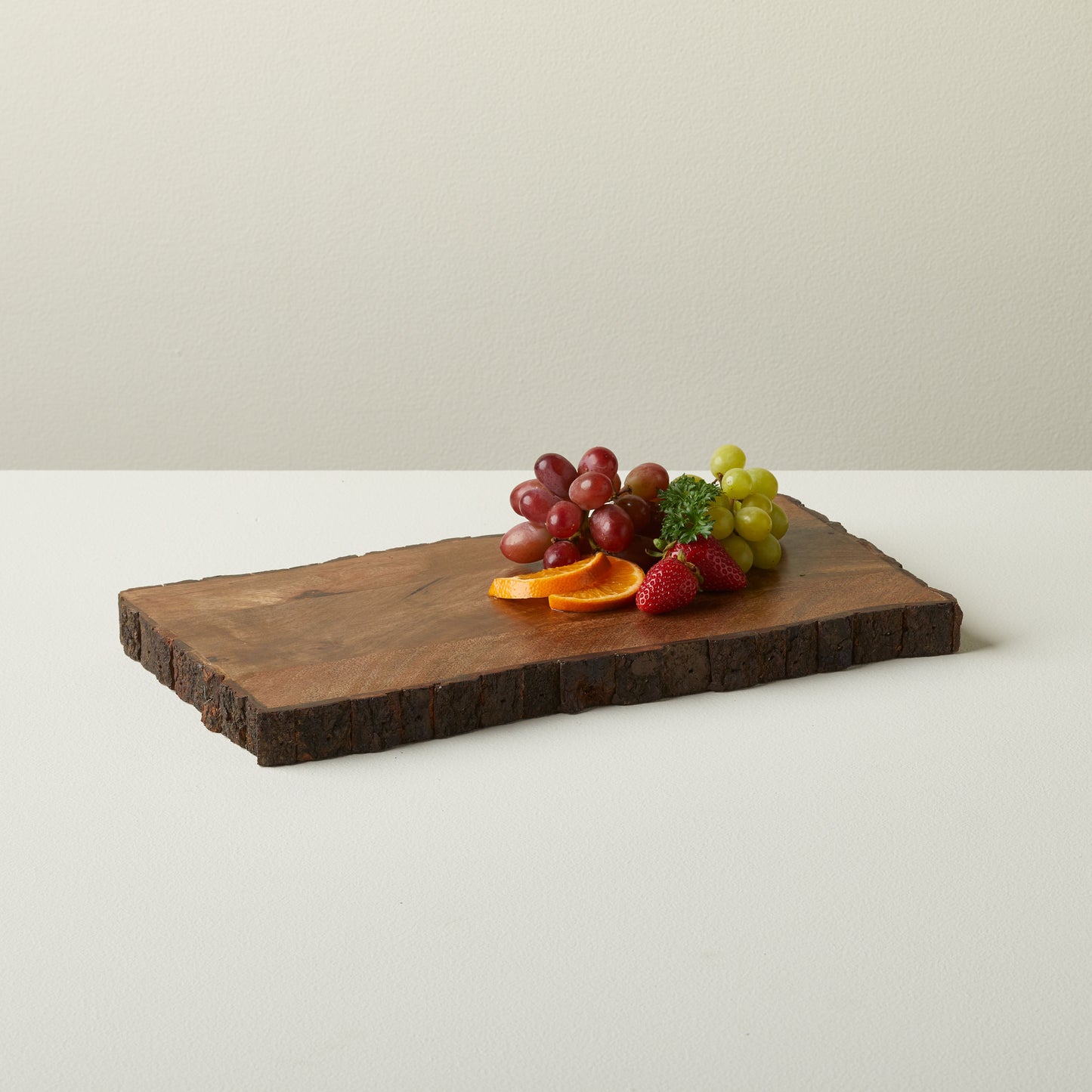 Rectangle Bark Edge Serving Board