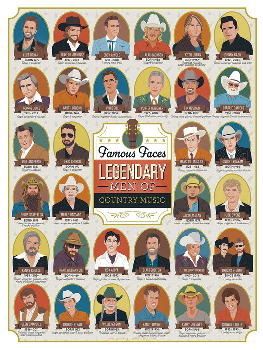 Legendary Men of Country Music Puzzle