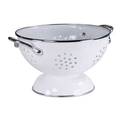 Solid White Medium Colander