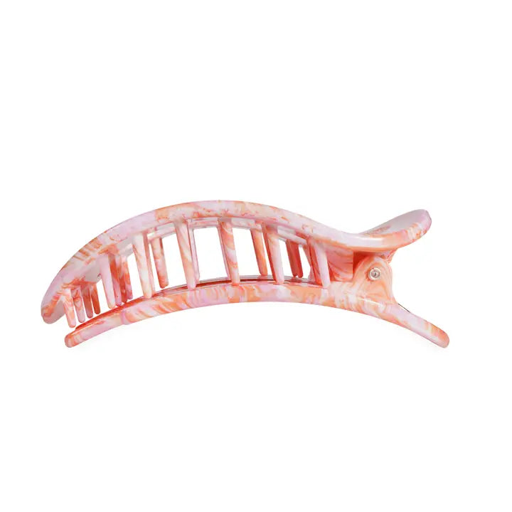 Just Keep Swimming Flat Round Hair Clip