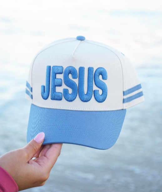 Jesus - Blue Vintage Trucker Hat