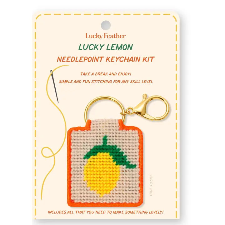 Needlepoint Keychain Kit - Heart