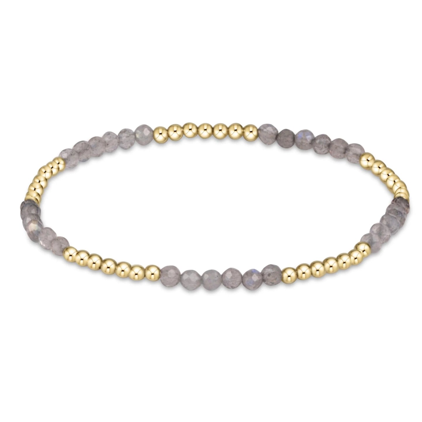 Blissful Pattern 2.5mm Bead Bracelet - Moonstone