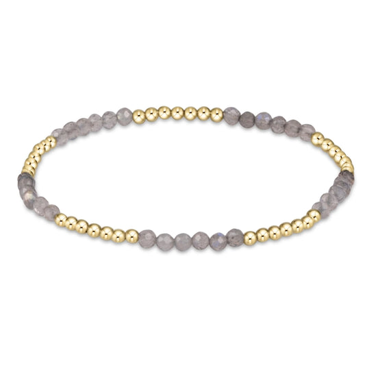 Blissful Pattern 2.5mm Bead Bracelet - Moonstone