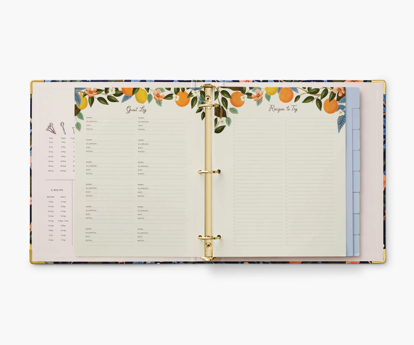 Citrus Grove Recipe Binder