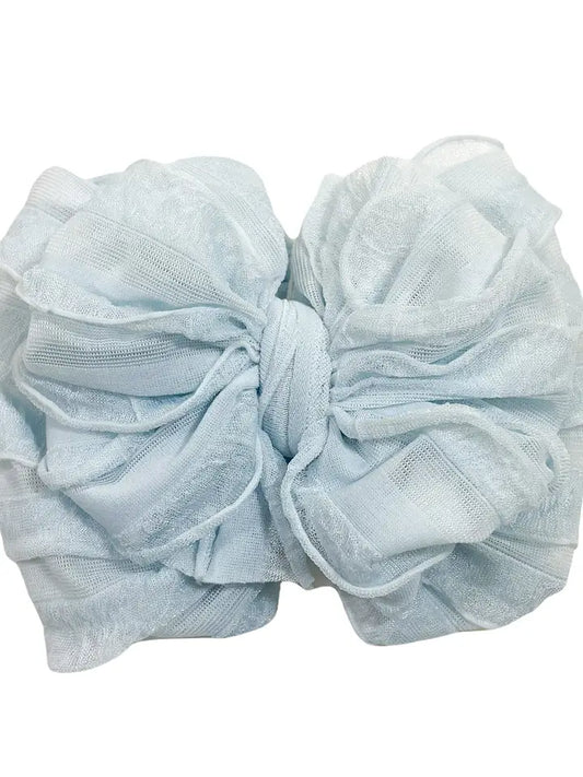 Sky Blue Ruffled Headband