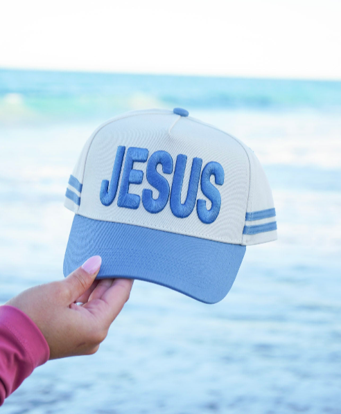 Jesus - Blue Vintage Trucker Hat