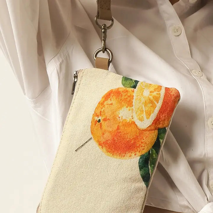 Orange Wristlet