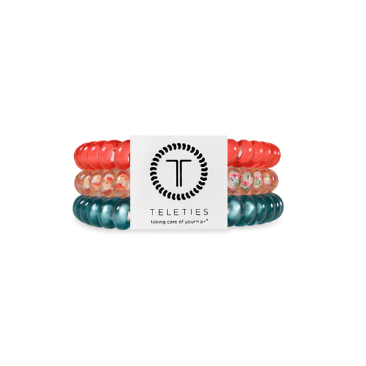 Coral Craze Small Hair Ties