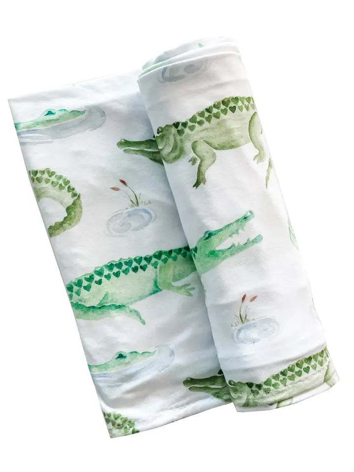 Alligator Knit Swaddle