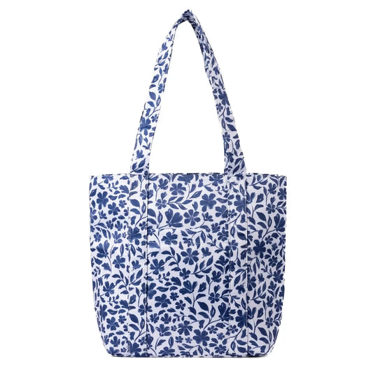 Porcelain Floral Tote Bag