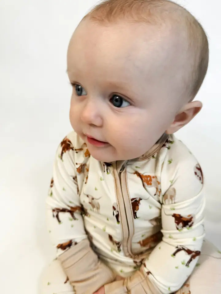 Longhorn Longsleeve Zip Pajama