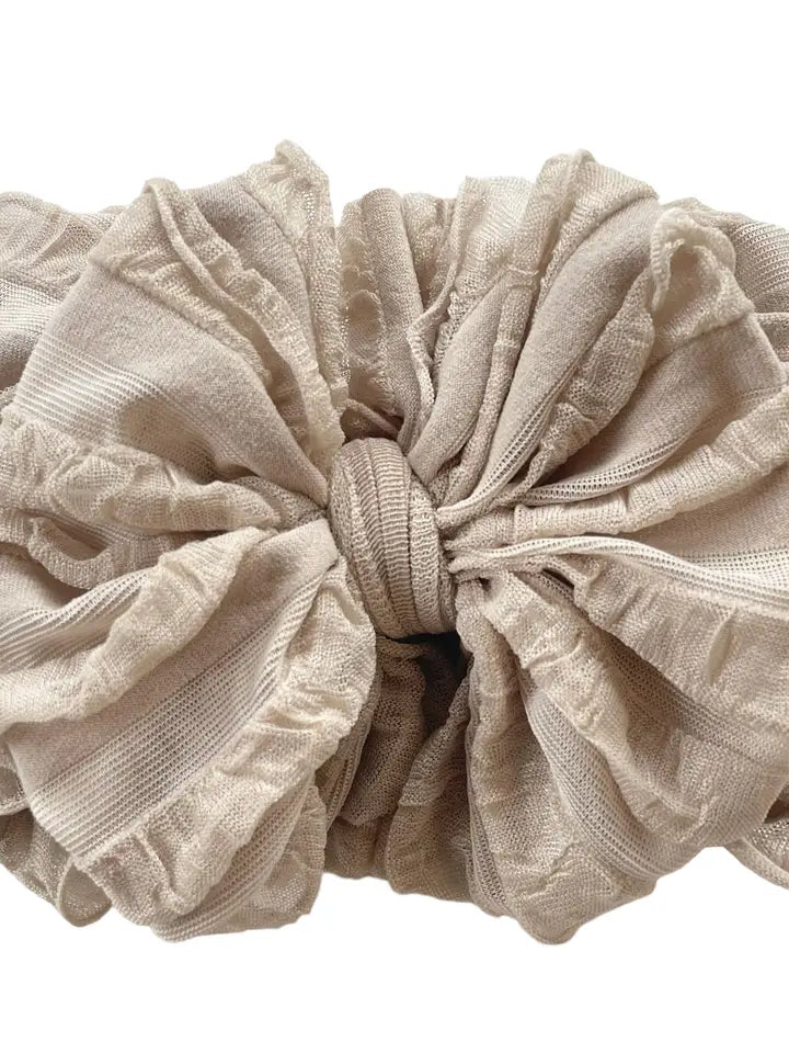 Champagne Ruffled Headband