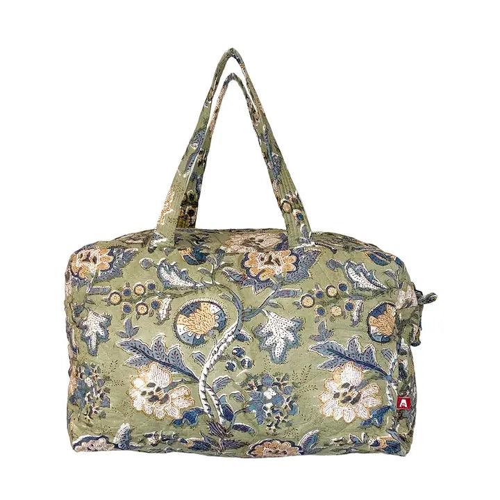 Block Printed Travel Bag