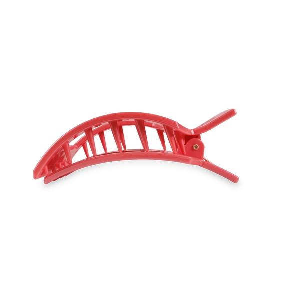 Calming Coral Large Flat Square Hair Clip