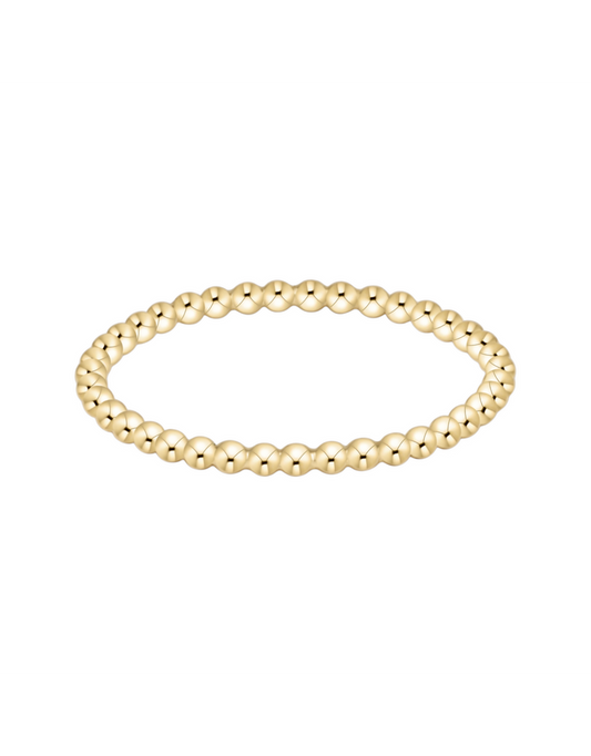 Classic Gold 1.5mm Bead Ring