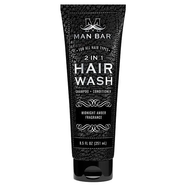 Man Bar 2 in 1 Hair Wash Midnight Amber