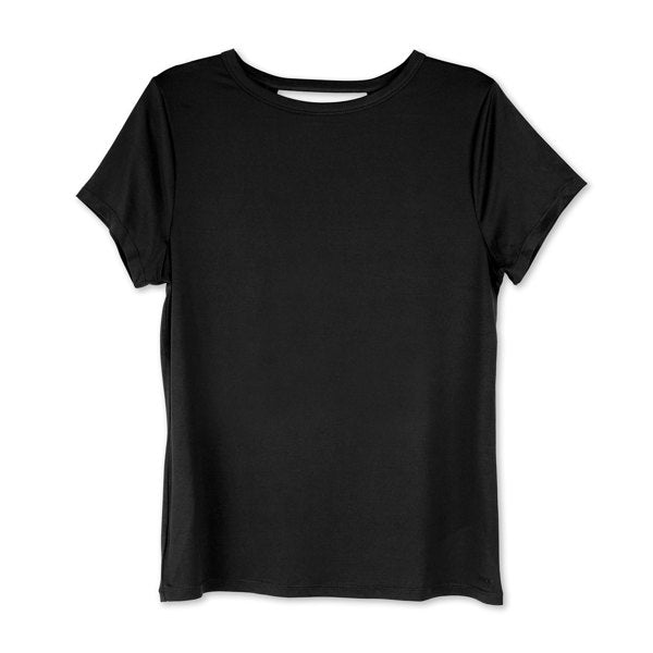 Black Crossover T-Shirt