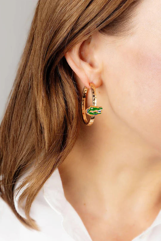 FL Gators Hoop Earrings