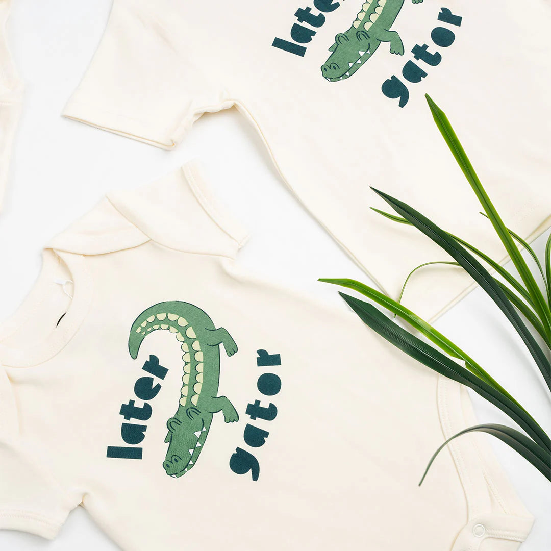 Later Gator Cotton Baby Onesie